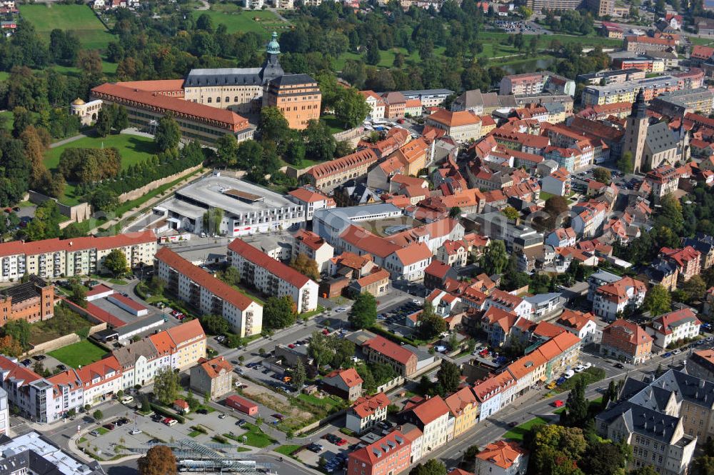 Sondershausen from above - Sondershausen is a town in Thuringia capital of the Kyffhäuserkreis district