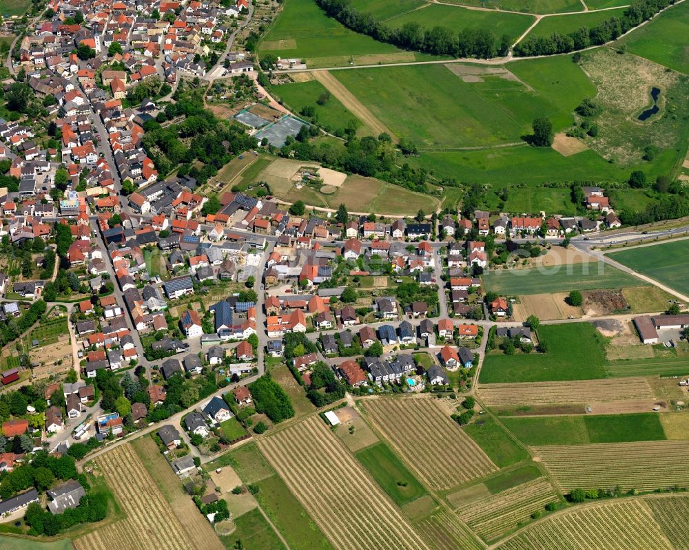 Aerial photograph Stadecken-Elsheim - City view from Stadecken-Elsheim in the state Rhineland-Palatinate