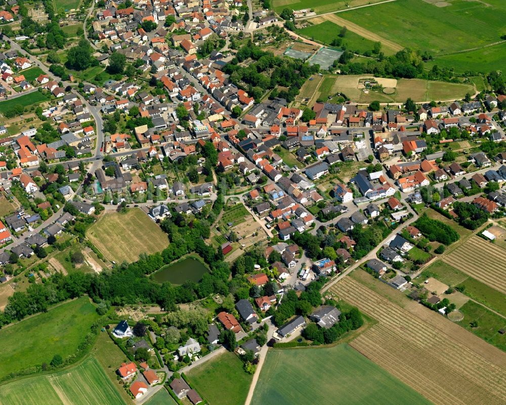 Stadecken-Elsheim from above - City view from Stadecken-Elsheim in the state Rhineland-Palatinate