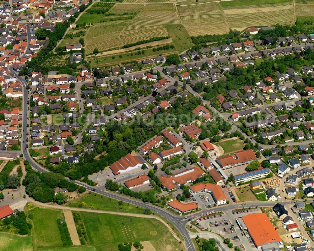 Stadecken-Elsheim from the bird's eye view: City view from Stadecken-Elsheim in the state Rhineland-Palatinate