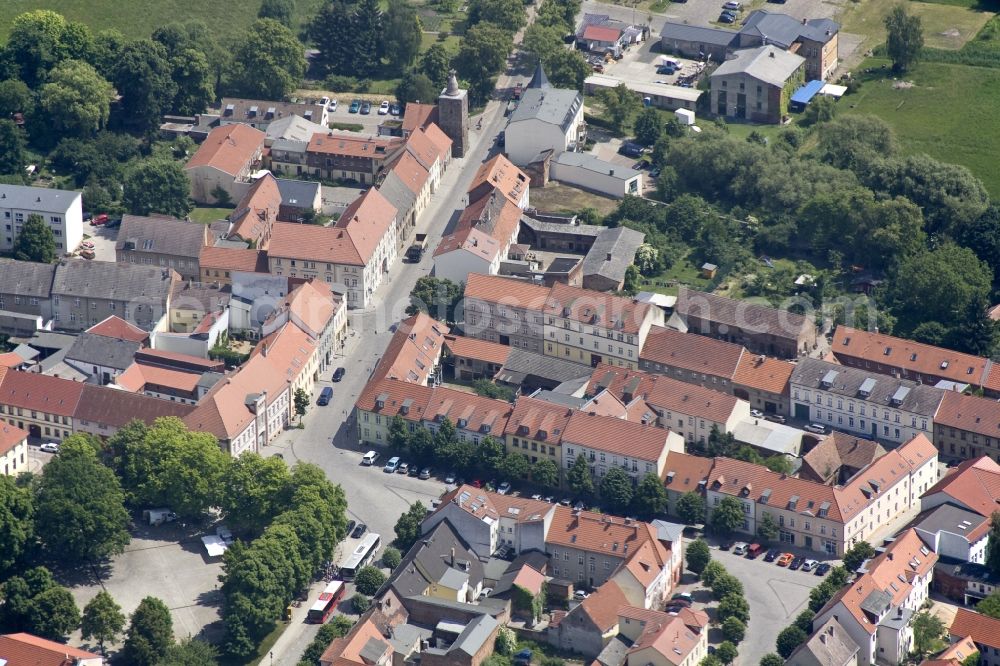 Altlandsberg from the bird's eye view: City view of the city in Brandenburg Altlandsberg