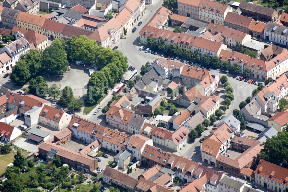 Altlandsberg from the bird's eye view: City view of the city in Brandenburg Altlandsberg