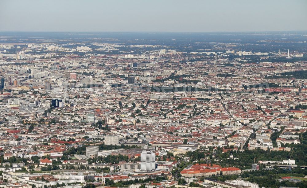 Aerial photograph Berlin - Cityscape from Berlin