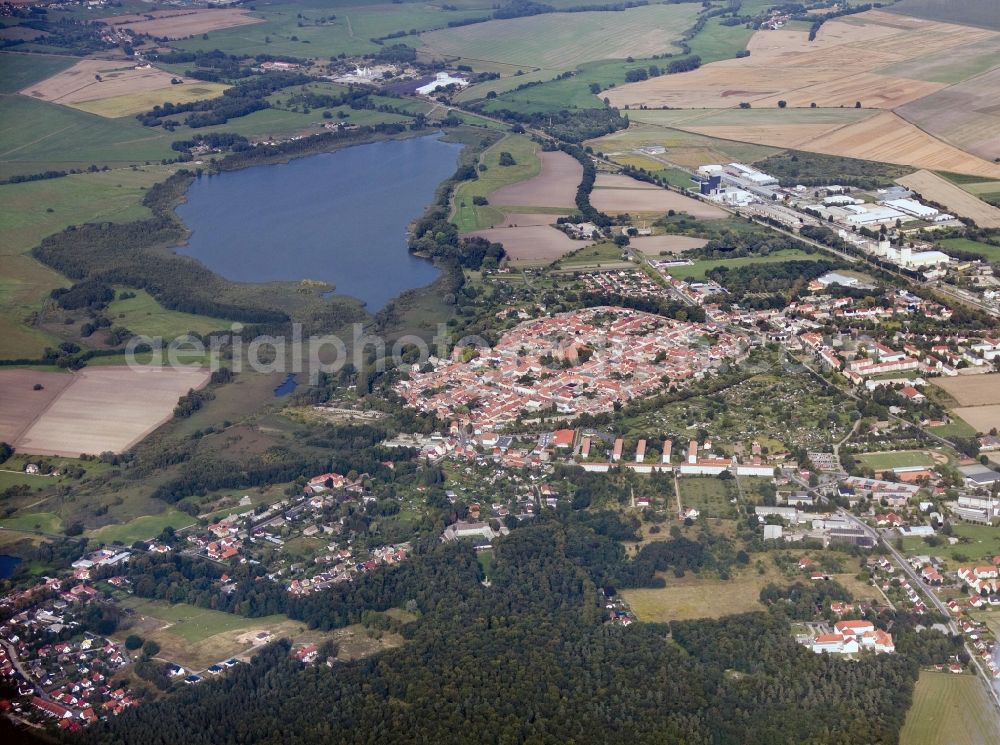 Gransee from the bird's eye view: City view of the city Gransee in Brandenburg