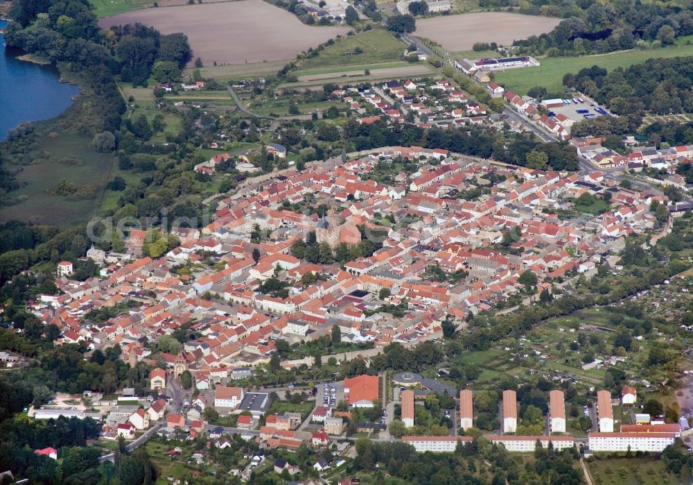 Aerial image Gransee - City view of the city Gransee in Brandenburg