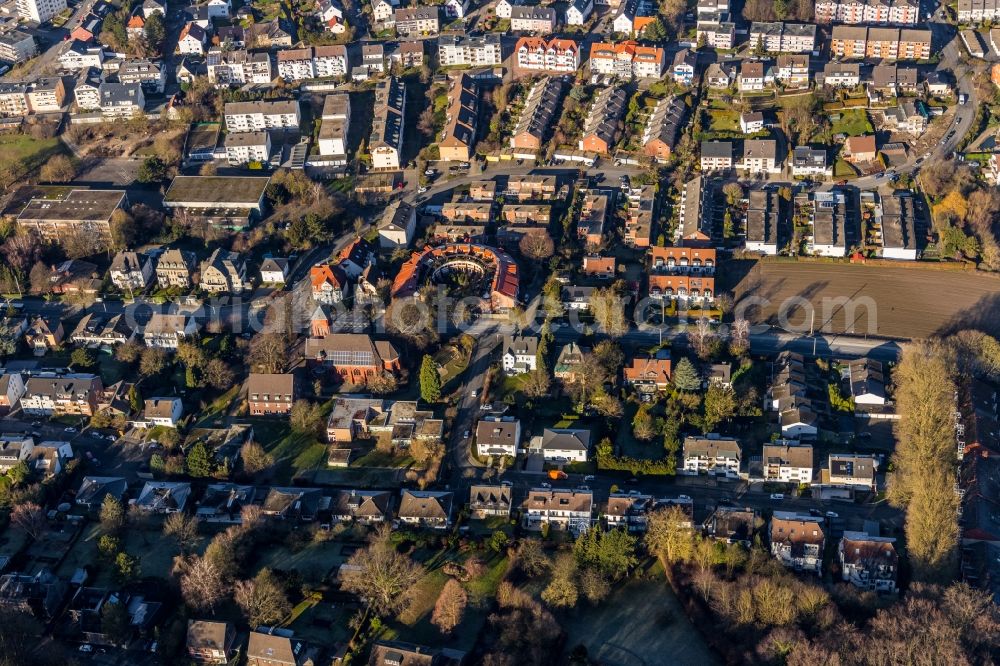 Aerial image Hagen - District in the city in the district Eppenhausen in Hagen in the state North Rhine-Westphalia, Germany