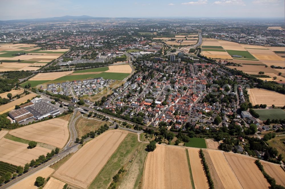 Aerial photograph Mainz - District in the city in the district Marienborn in Mainz in the state Rhineland-Palatinate, Germany