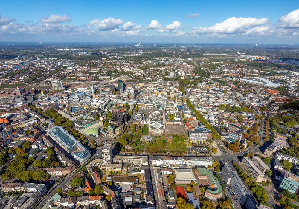 Dortmund from above - District in the city in the district Ruhrallee West in Dortmund in the state North Rhine-Westphalia, Germany