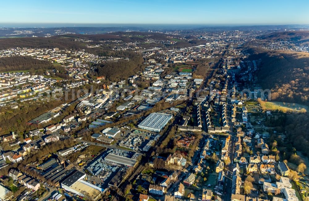 Aerial photograph Hagen - District in the city in the district Westerbauer in Hagen in the state North Rhine-Westphalia, Germany