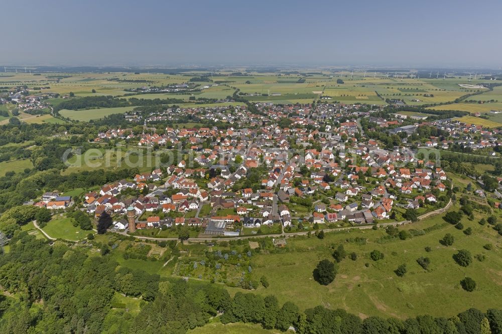 Aerial image Rüthen - City view from the town center Ruethen in the Sauerland region of North Rhine-Westphalia