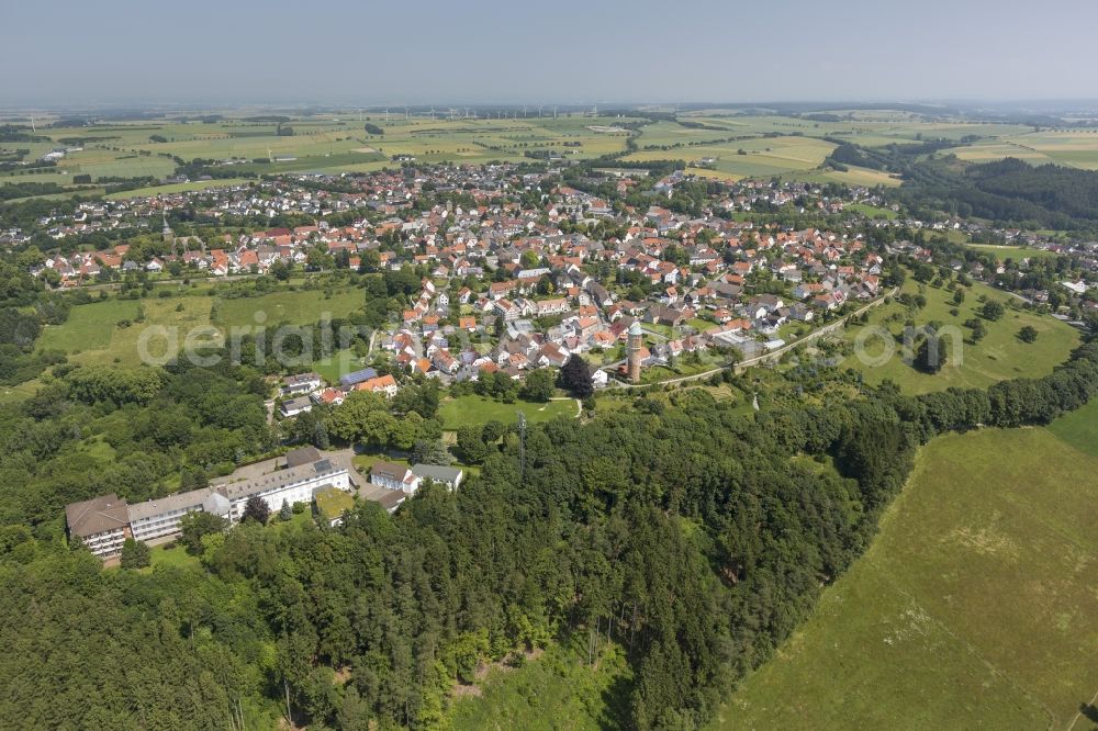 Rüthen from above - City view from the town center Ruethen in the Sauerland region of North Rhine-Westphalia