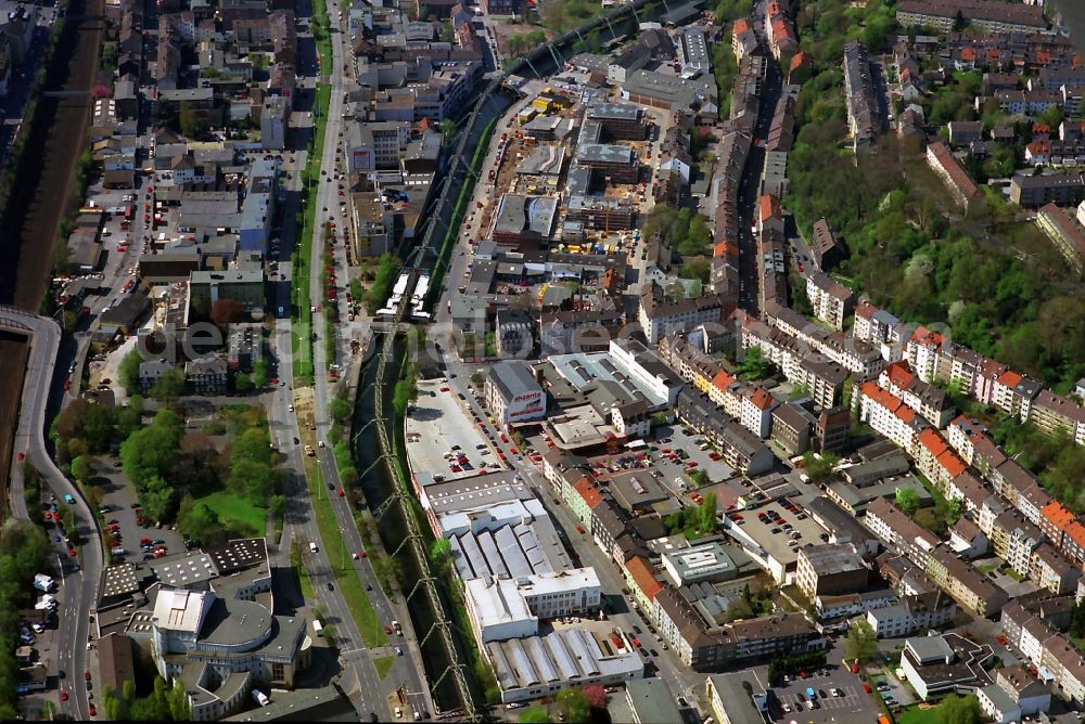 Wuppertal Ortsteil Barmen from above - Cityscape district of Wuppertal Barmen in the state of North Rhine-Westphalia