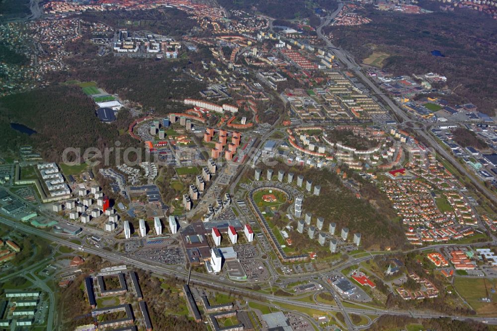 Aerial image Göteborg - District in the city in the district Vaestra Froelunda in Gothenburg in Vaestra Goetalands laen, Sweden