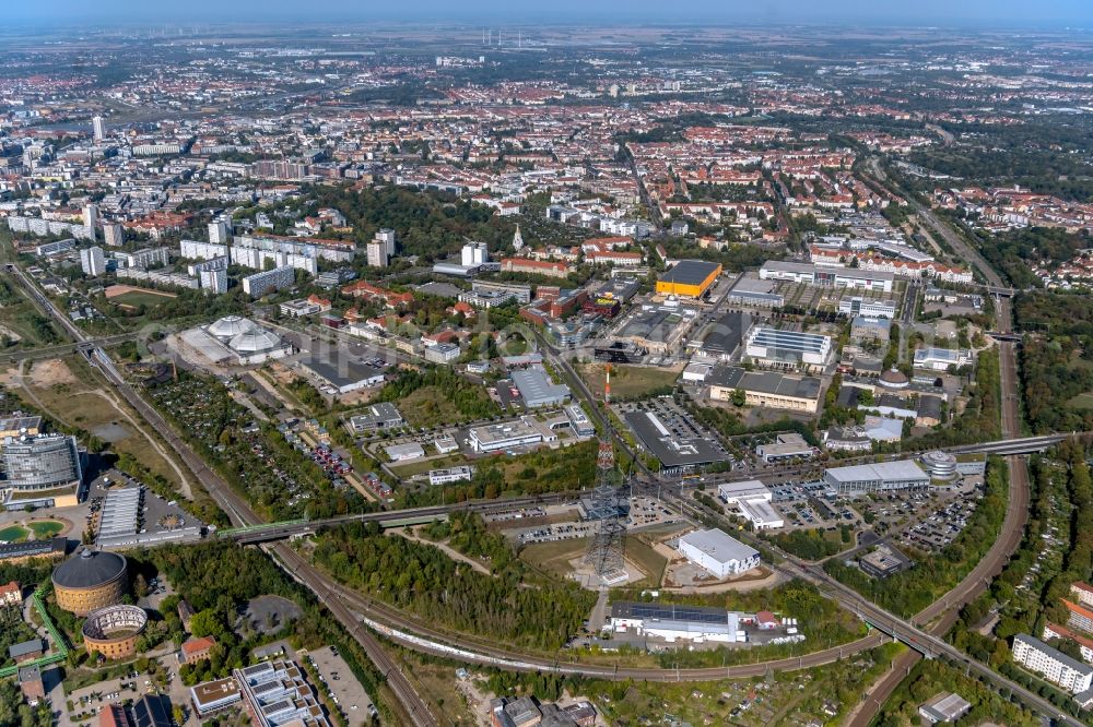 Aerial photograph Leipzig - City view in the part of the city in the district Zentrum-Suedost in Leipzig in the state Saxony, Germany