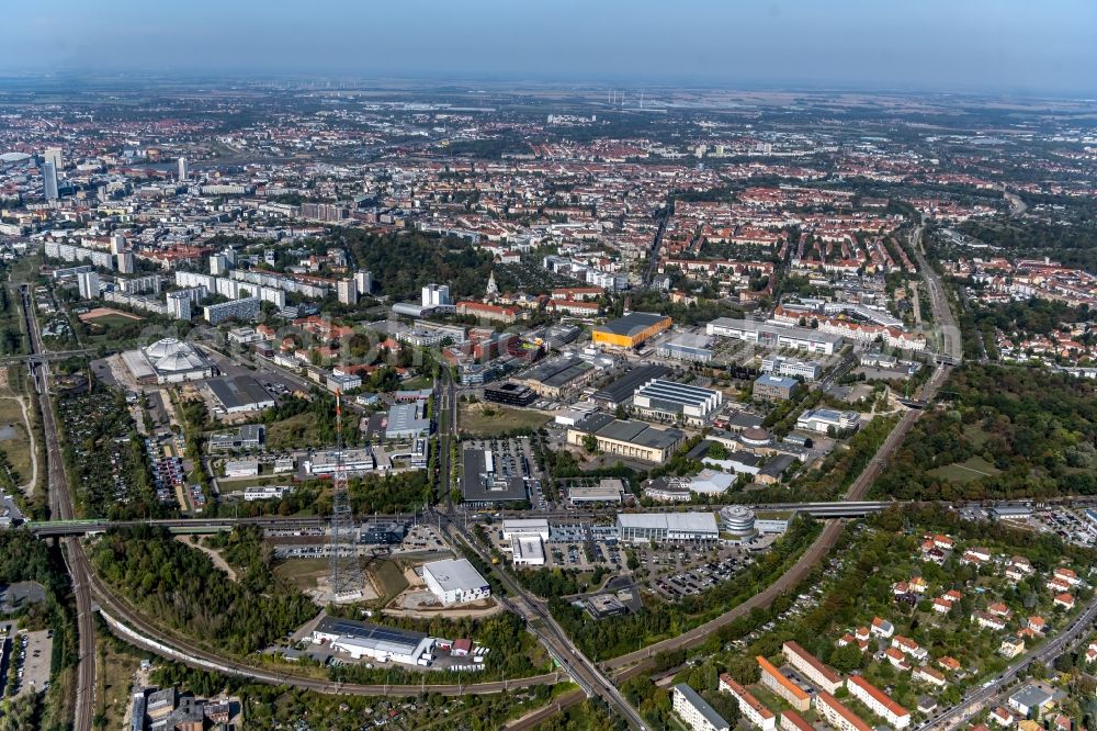 Leipzig from above - City view in the part of the city in the district Zentrum-Suedost in Leipzig in the state Saxony, Germany