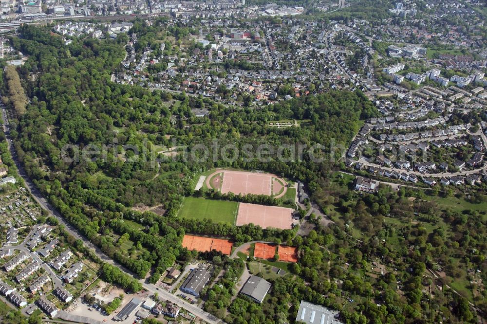 Aerial image Koblenz Goldgrube - Cityscape of the district of Koblenz-Goldgrube in the state of Rhineland-Palatinate