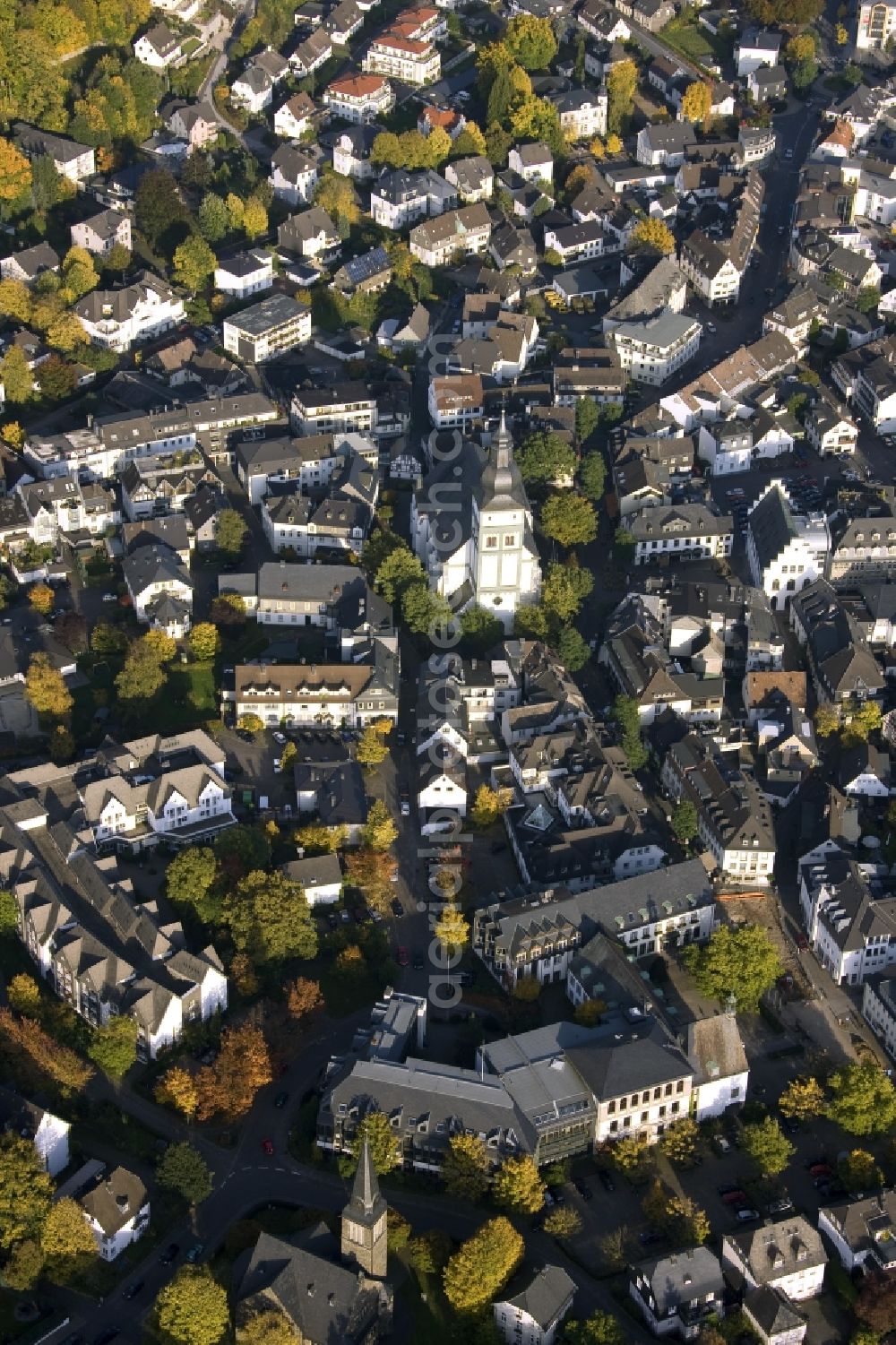 Aerial photograph Attendorn - City view from the city center Attendorn in North Rhine-Westphalia