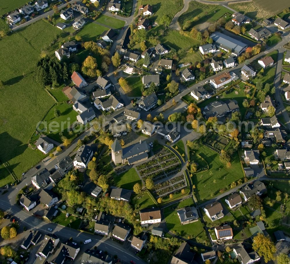 Attendorn from the bird's eye view: City view from the city center Attendorn in North Rhine-Westphalia