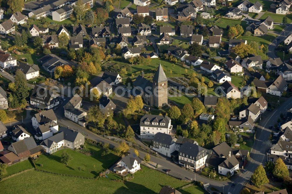 Aerial photograph Attendorn - City view from the city center Attendorn in North Rhine-Westphalia