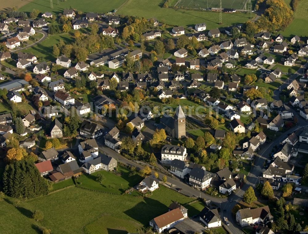 Attendorn from above - City view from the city center Attendorn in North Rhine-Westphalia