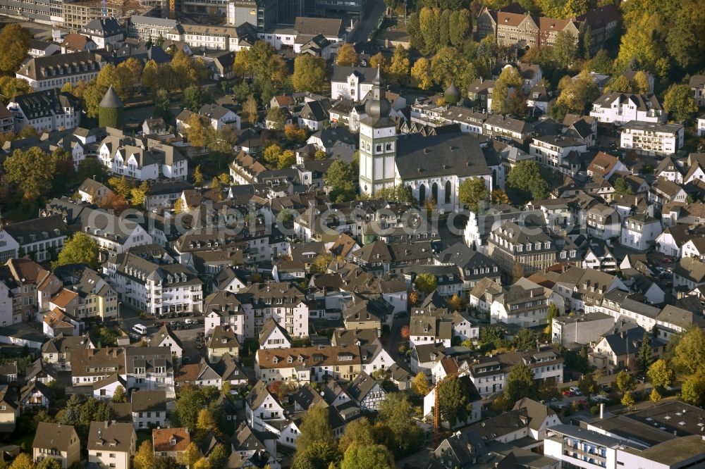 Aerial image Attendorn - City view from the city center Attendorn in North Rhine-Westphalia