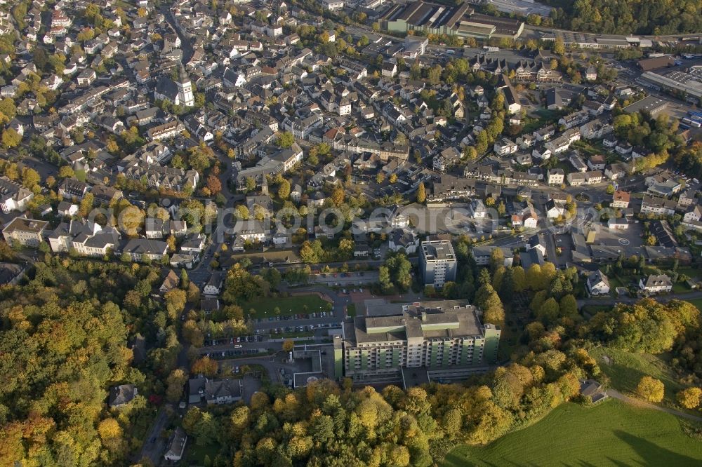 Attendorn from above - City view from the city center Attendorn in North Rhine-Westphalia