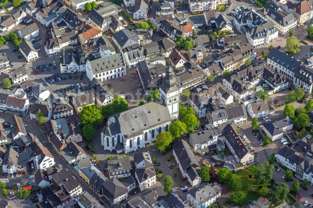 Aerial photograph Attendorn - City view from the city center Attendorn in North Rhine-Westphalia