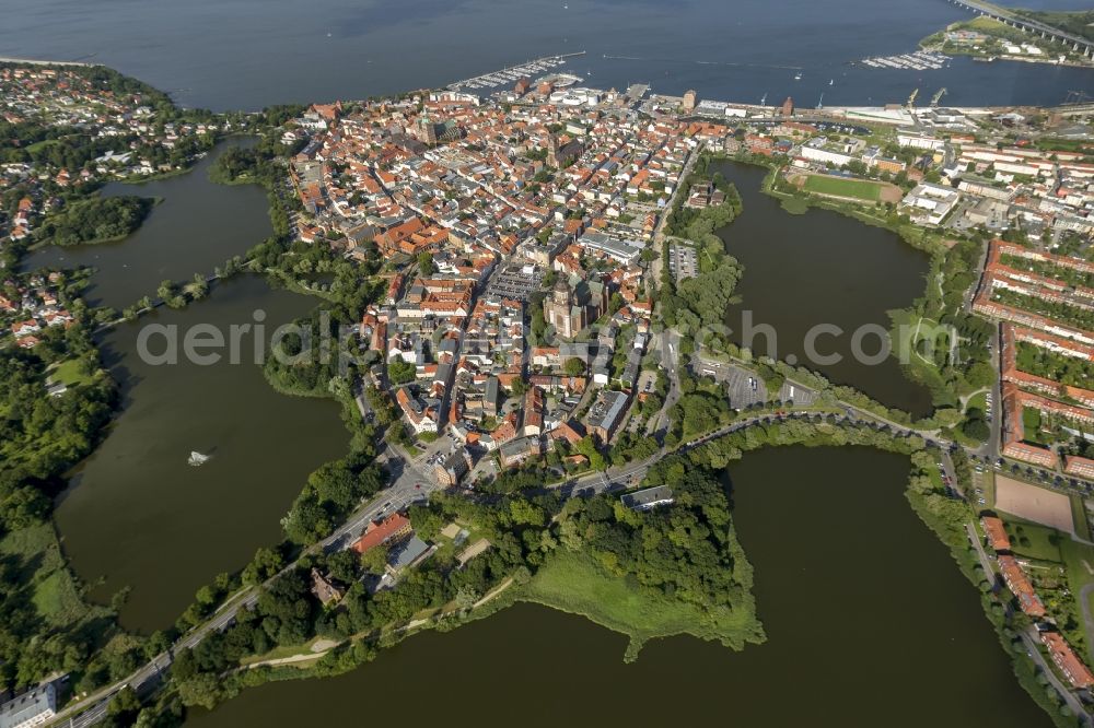 Aerial photograph Stralsund - City view from the city center of Stralsund in Mecklenburg - Western Pomerania