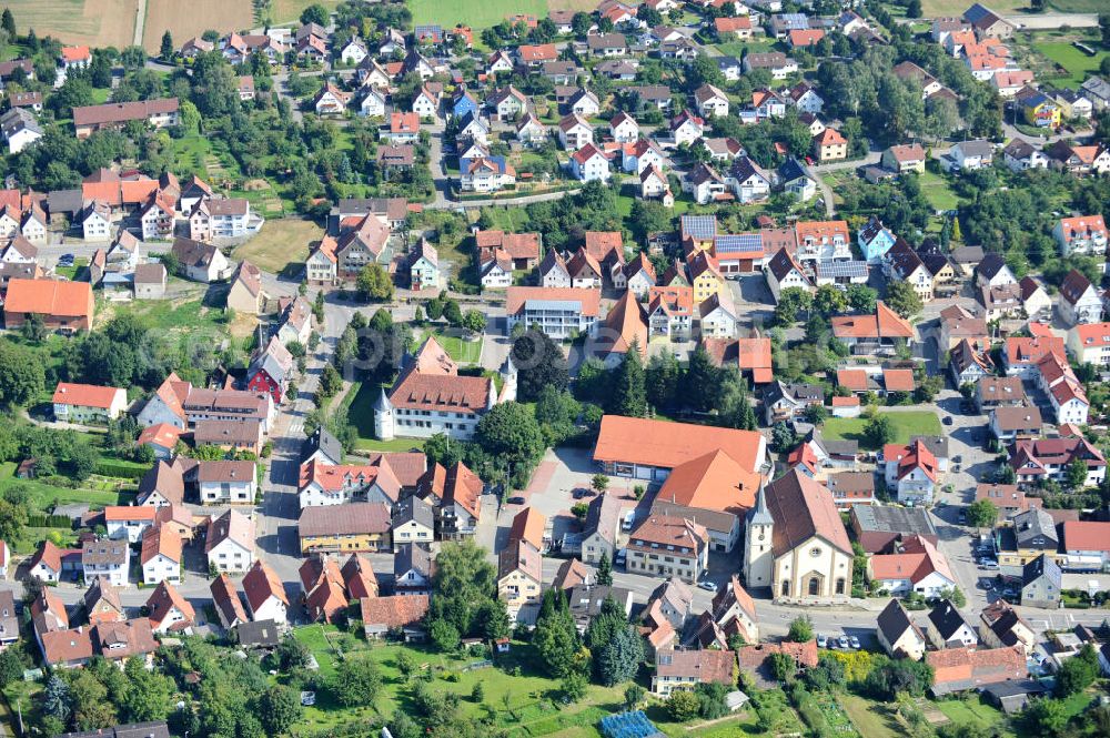 KIRCHHAUSEN - HEILBRONN from above - Stadtansicht Stadtzentrum von Heilbronn - Kirchhausen in Baden-Württemberg. Kirchhausen ist ein Stadtteil von Heilbronn in Baden-Württemberg und liegt im Nordwesten der Stadt. Kirchhausen wurde 1972 eingemeindet. Cityscape of downtown Kirchhausen (Destrict of Heilbronn) in Baden-Wuerttemberg.