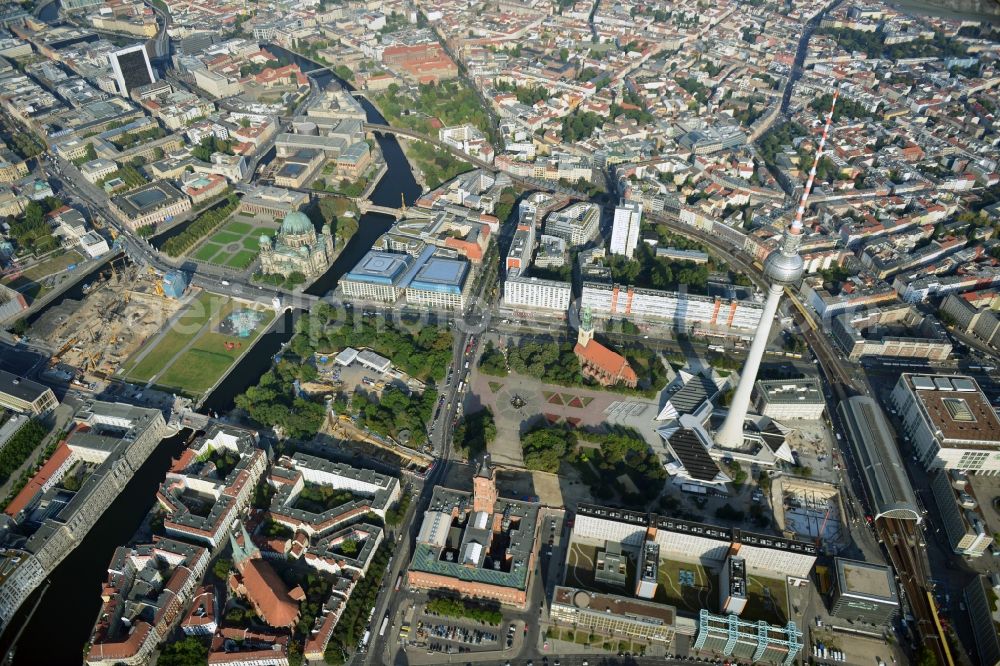 Berlin from above - City view from the center of the federal capital of East Berlin