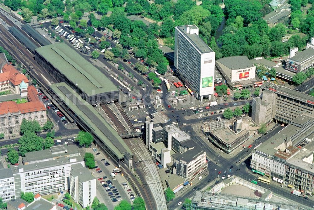 Berlin from the bird's eye view: View Cityscape from the city center in the Charlottenburg district of western Berlin