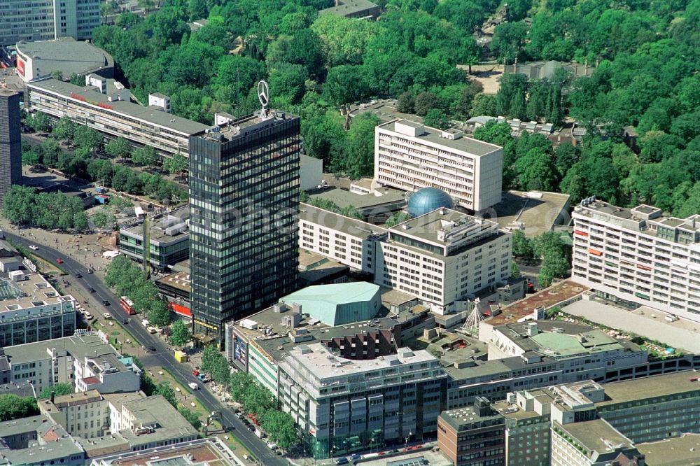 Berlin from the bird's eye view: View Cityscape from the city center in the Charlottenburg district of western Berlin