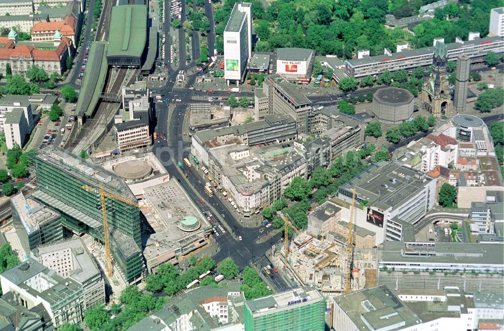 Berlin from above - View Cityscape from the city center in the Charlottenburg district of western Berlin