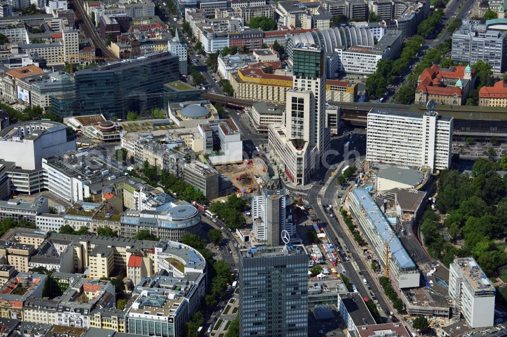 Aerial photograph Berlin - City View City Center West Berlin Charlottenburg