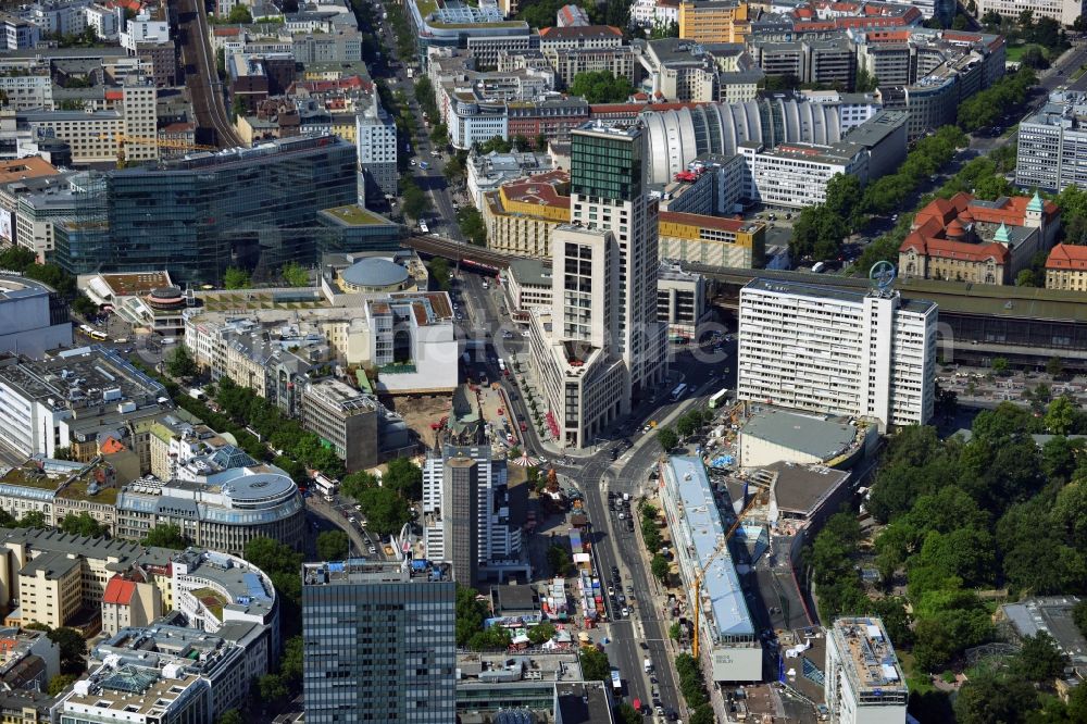 Berlin from above - City View City Center West Berlin Charlottenburg