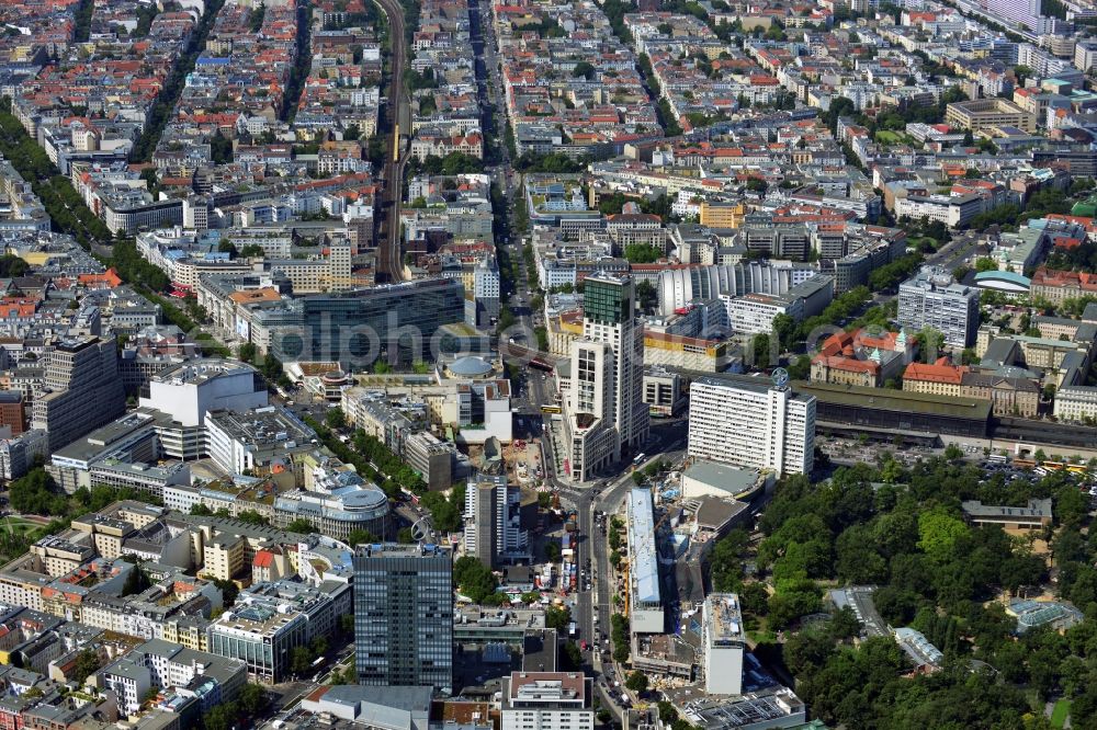 Berlin from the bird's eye view: City View City Center West Berlin Charlottenburg