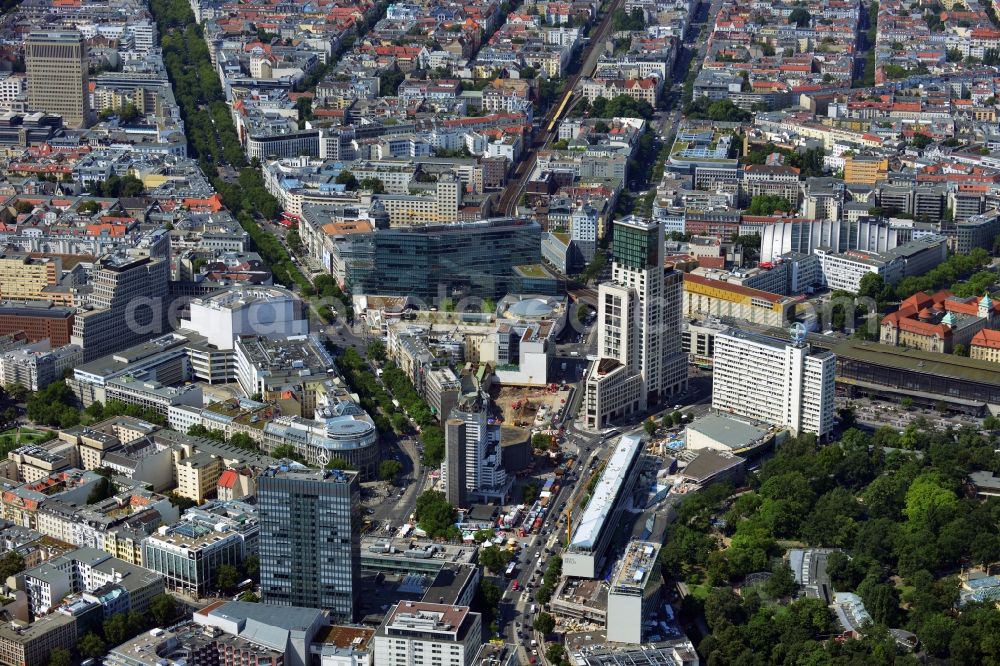 Aerial image Berlin - City View City Center West Berlin Charlottenburg