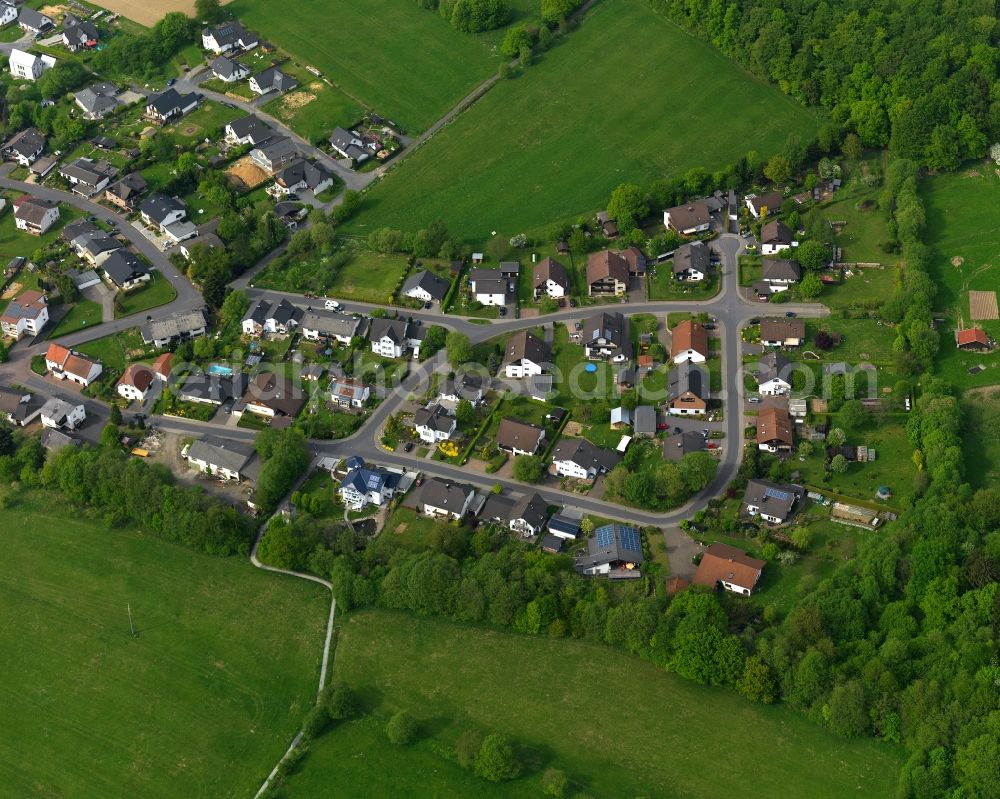 Aerial image Steinebach an der Wied - City view from Steinebach an der Wied in the state Rhineland-Palatinate