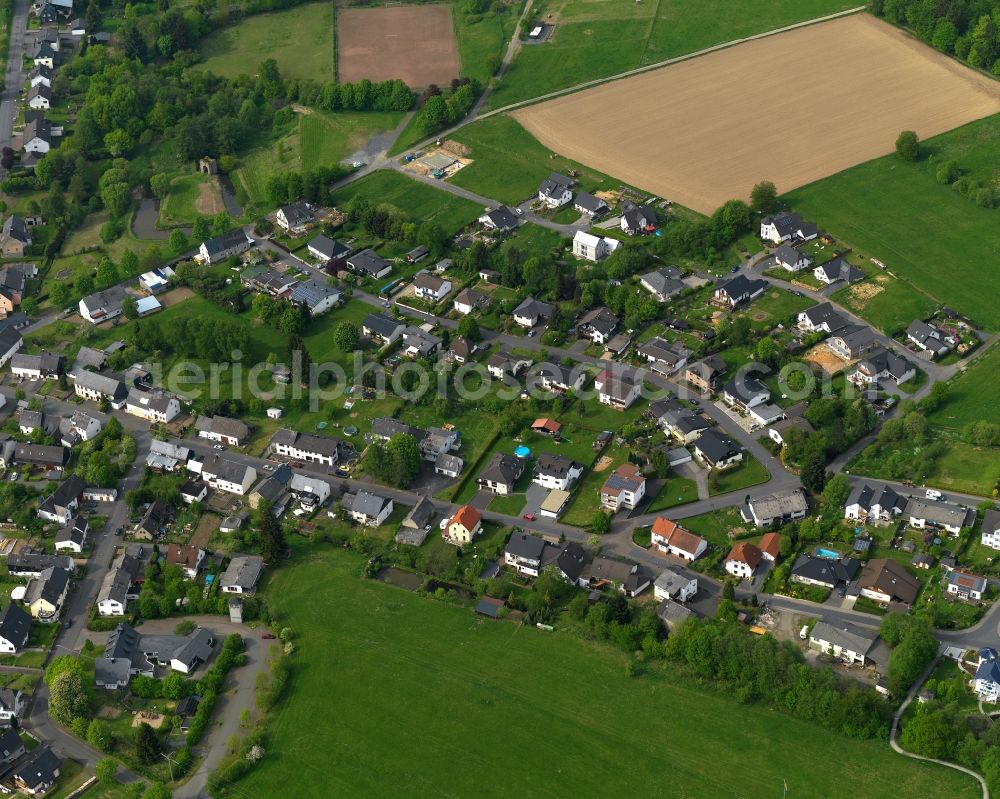 Aerial photograph Steinebach an der Wied - City view from Steinebach an der Wied in the state Rhineland-Palatinate