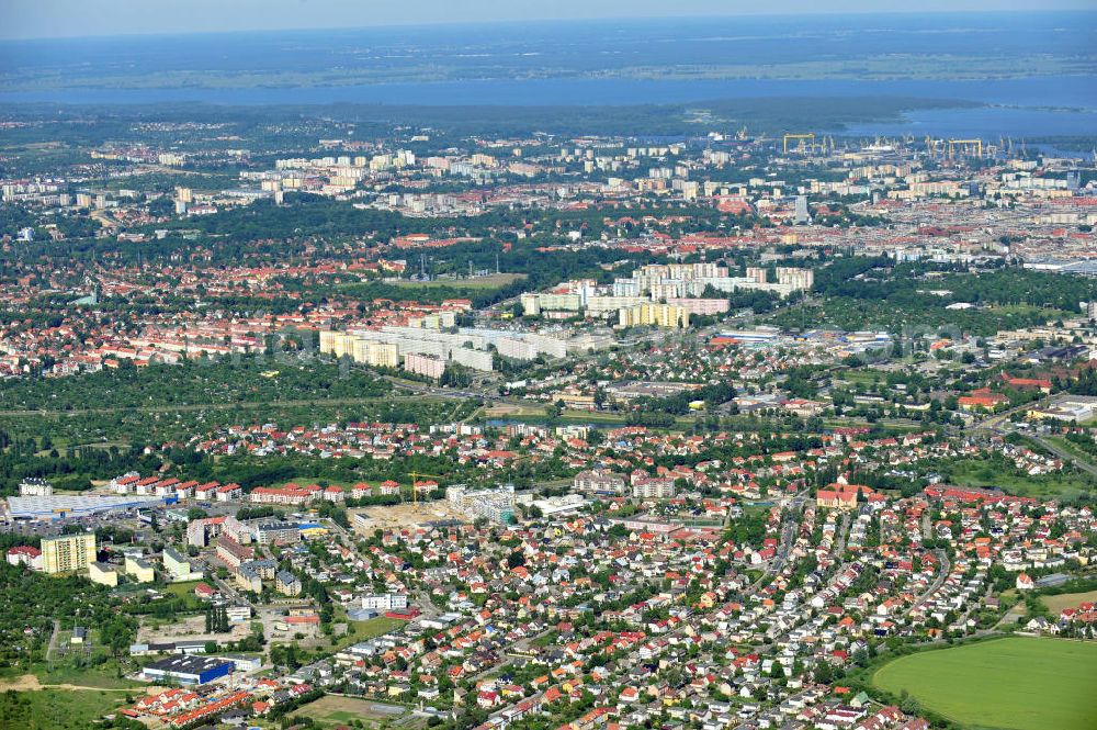 Stettin / Szczecin from the bird's eye view: Stadtansicht von Stettin in Polen. Cityscape of Szczecin in Poland.