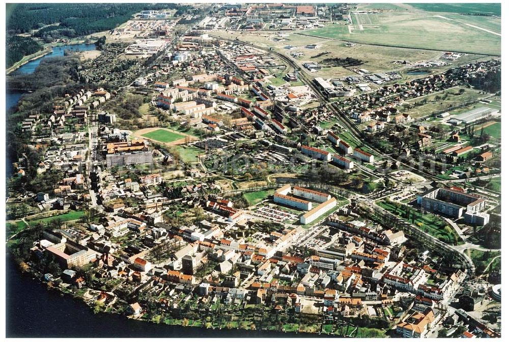 Strausberg / Brandenburg from above - Stadtansicht von Strausberg.