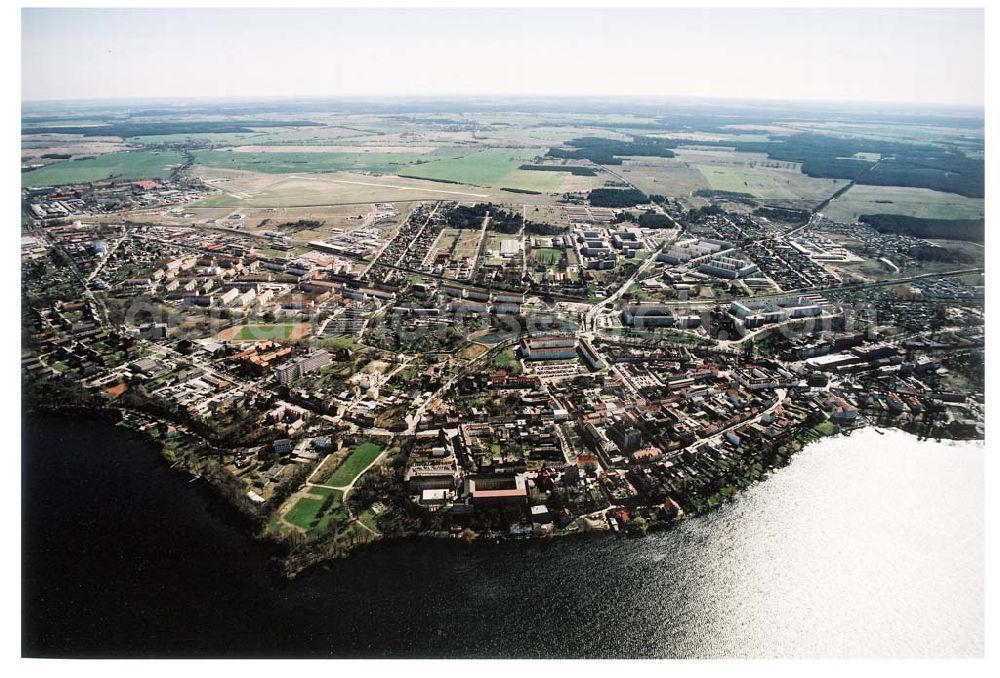 Aerial image Strausberg / Brandenburg - Stadtansicht von Strausberg.