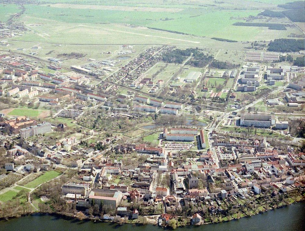 Strausberg / Brandenburg from above - Stadtansicht von Strausberg.