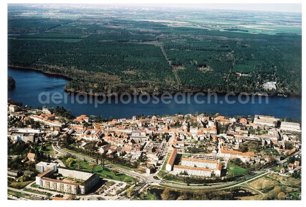 Strausberg / Brandenburg from above - Stadtansicht von Strausberg.