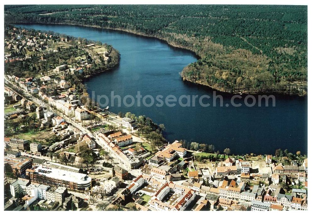 Aerial image Strausberg / Brandenburg - Stadtansicht von Strausberg.