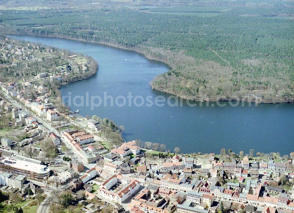 Aerial photograph Strausberg / Brandenburg - Stadtansicht von Strausberg