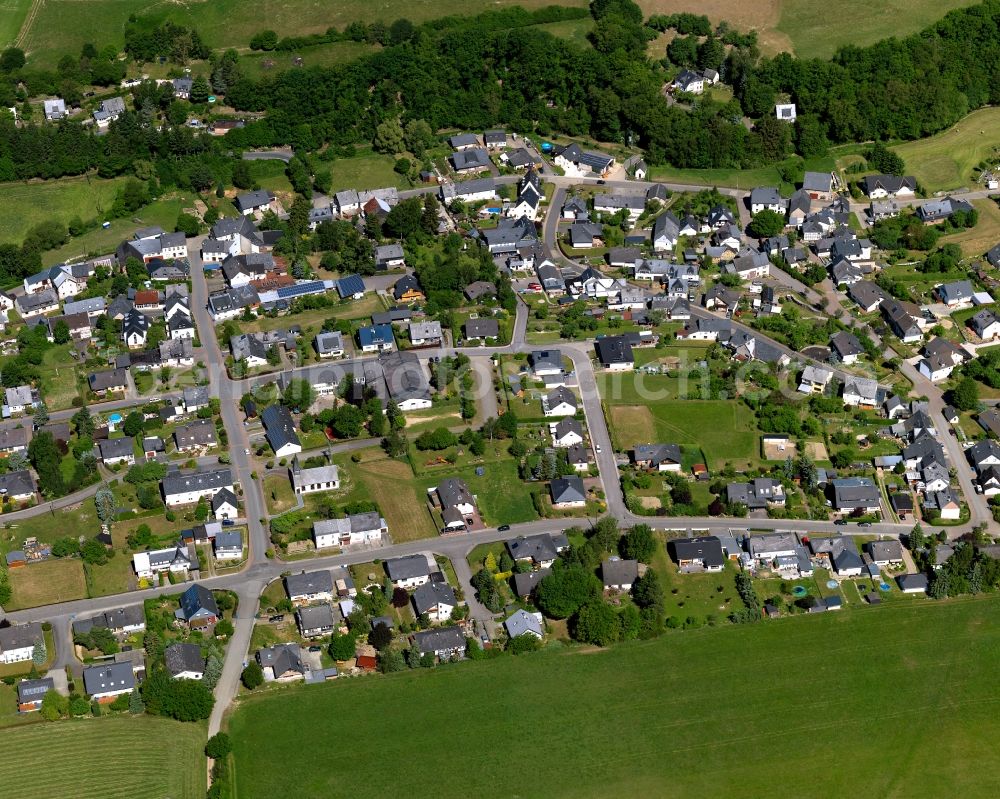 Tiefenbach from above - City view from Tiefenbach in the state Rhineland-Palatinate