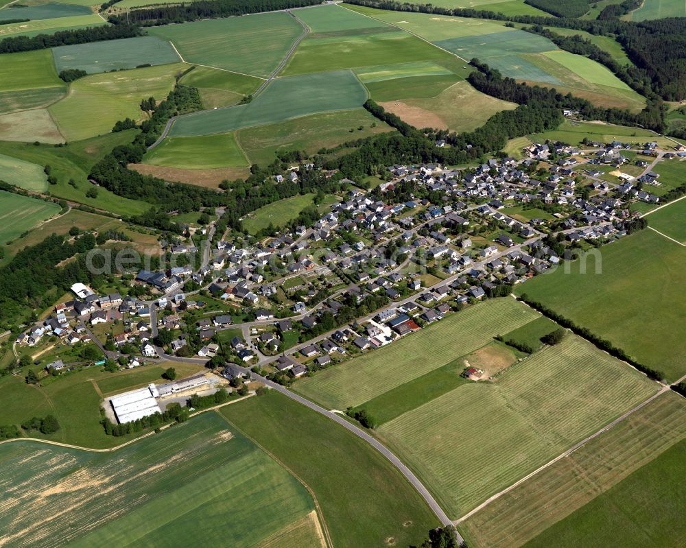 Aerial image Tiefenbach - City view from Tiefenbach in the state Rhineland-Palatinate