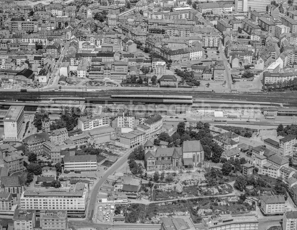 Pforzheim from the bird's eye view: City view on the river bank of Enz in Pforzheim in the state Baden-Wuerttemberg, Germany