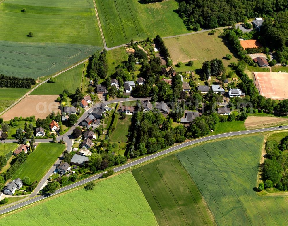 Wassenach from the bird's eye view: Cityscape of Wassenach in Rhineland-Palatinate